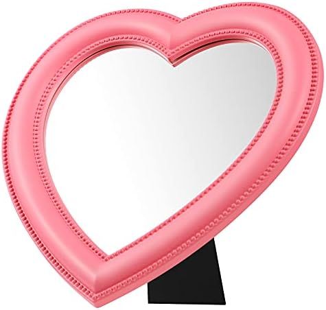 VORCOOL Heart Shape Makeup Mirror Tabletop Vanity Mirror Desktop Cosmetic Mirror for Women Lady G... | Amazon (US)