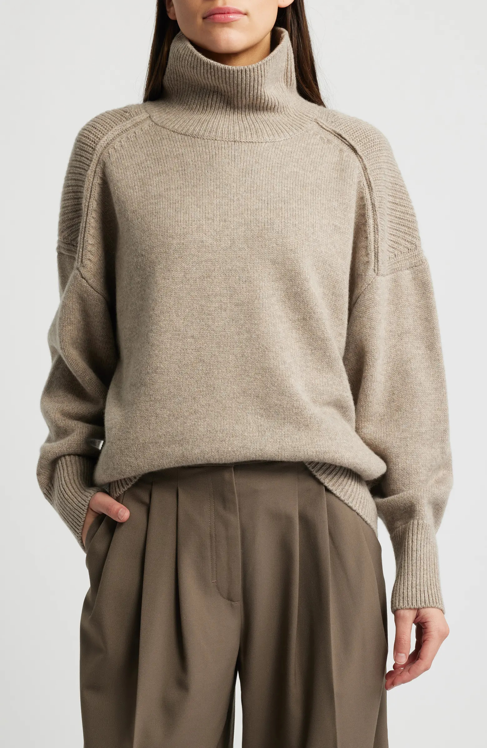 Turtleneck Merino Wool Rib Sweater | Nordstrom