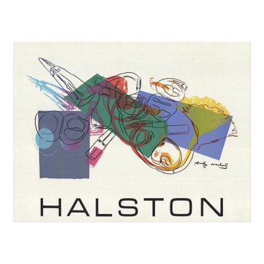 1982 Andy Warhol 'Halston Advertising Campaign Poster' Pop Art Multicolor USA Serigraph