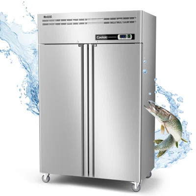 36 Cu.ft 2 Section Commercial Refrigerator And Freezer Combo, Reach In Freezer, 48 | Wayfair North America