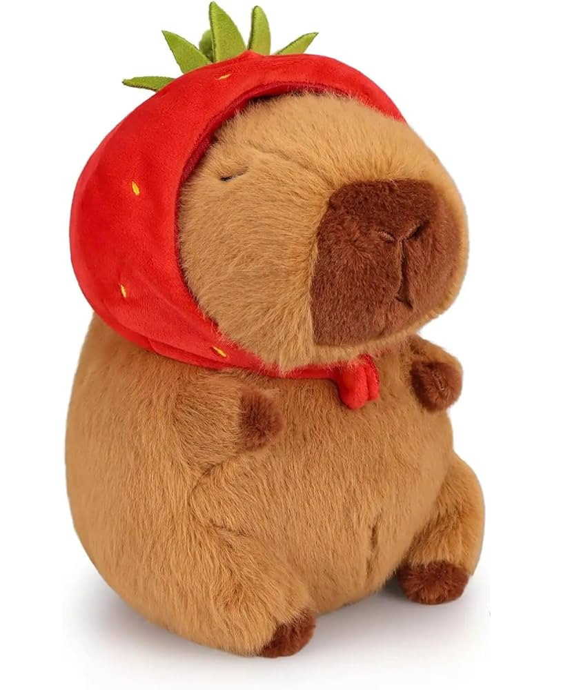Cute Capybara Plush Kawaii 10 Inch Capybara Stuffed Aniamls Toys with Turtle Backpack, Bread and ... | Amazon (US)
