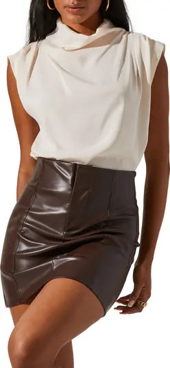Rumpled Satin Sleeveless Top | Nordstrom
