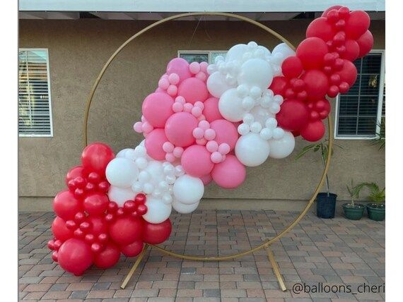 DIY Balloon Garland Kit, Balloon Arch Kit, Pink Balloon Garland, Red Balloon Garland, Galentines ... | Etsy (US)