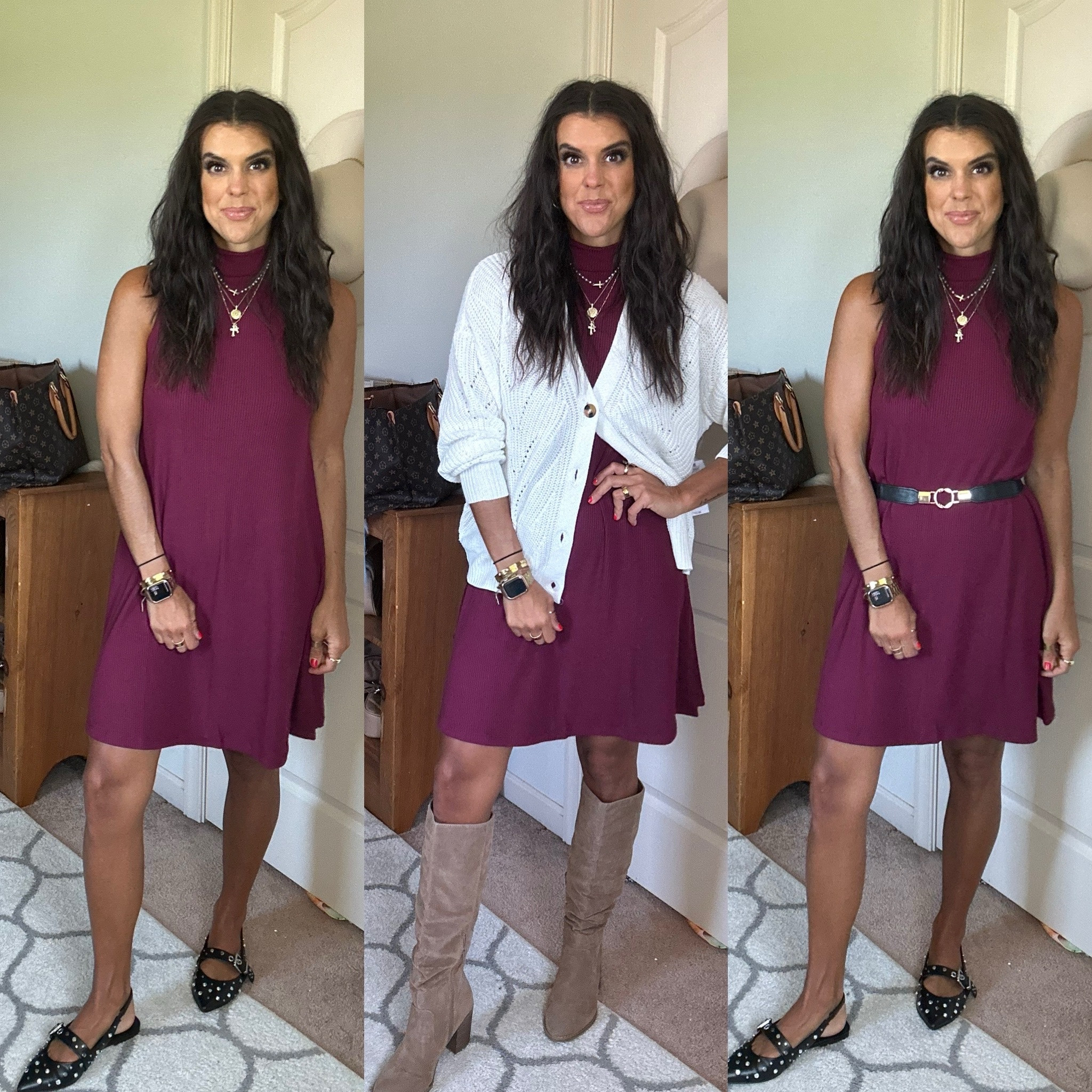 Love this Walmart dress! Wearing size xs in dress, and size medium in cardigan 

#LTKStyleTip #LTKFindsUnder100 #LTKSaleAlert