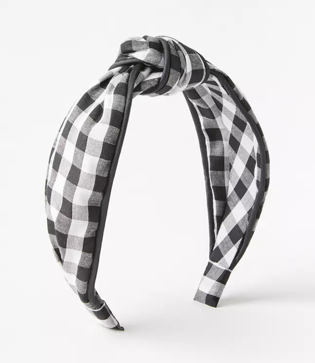 Gingham Knot Headband | LOFT