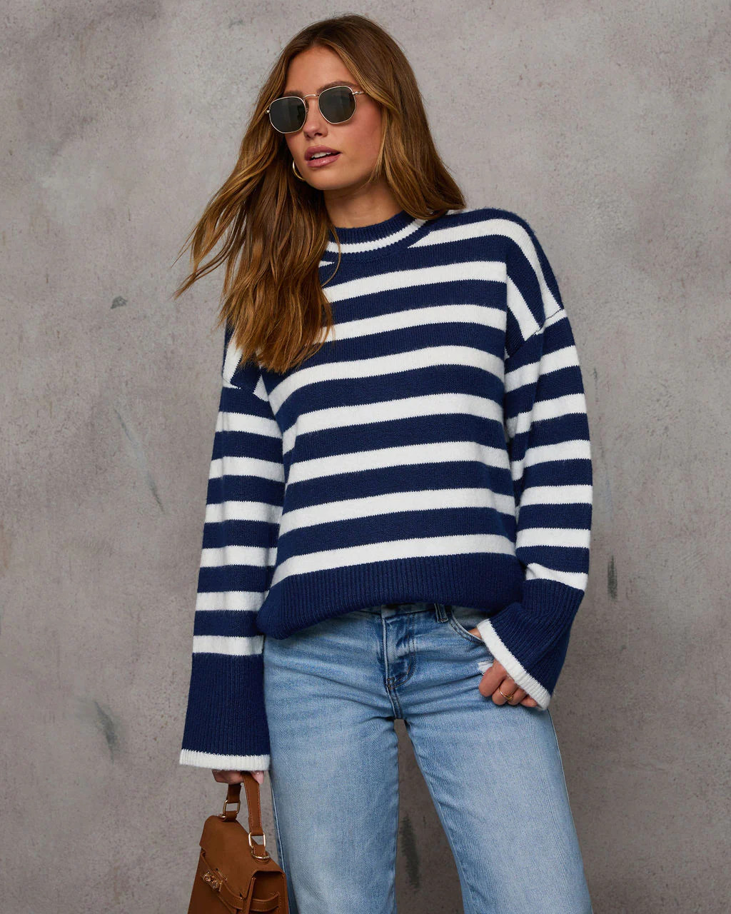 Dont Mind Me Striped Knit Sweater | VICI