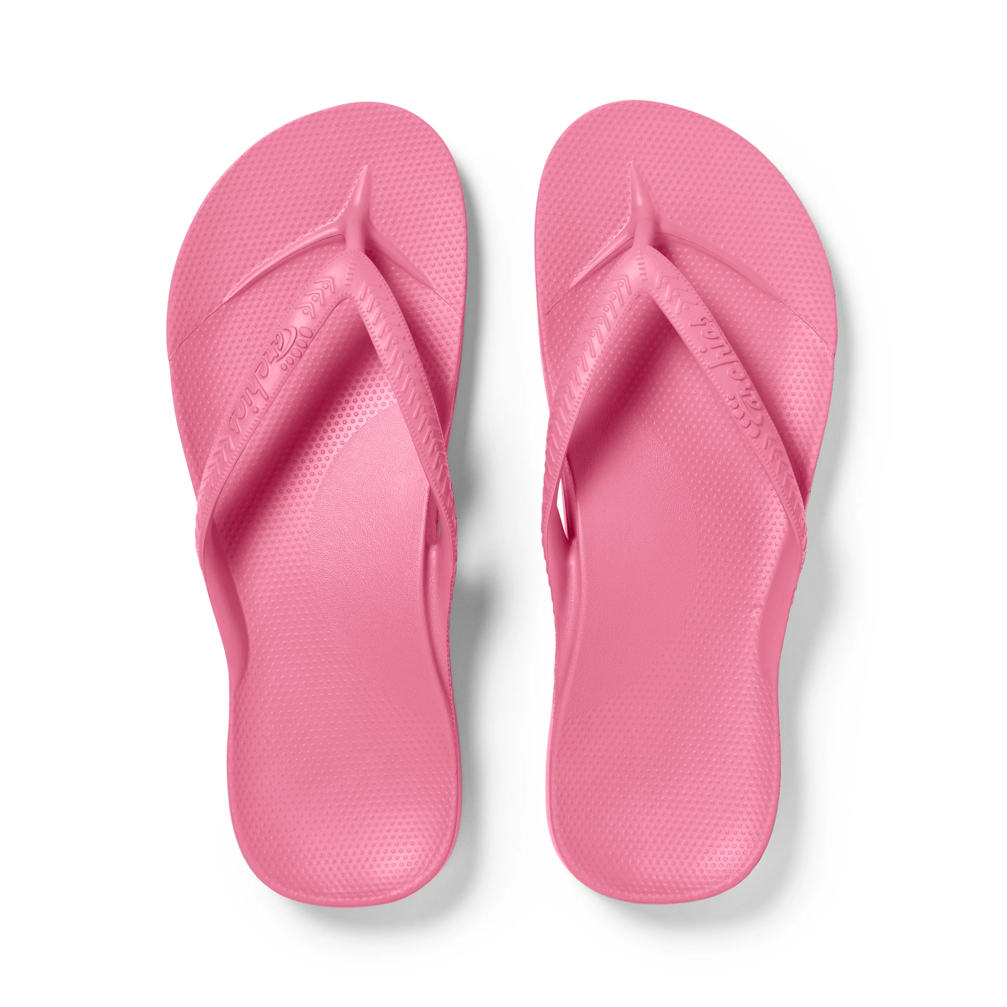 Arch Support Flip Flops - Classic - Hot Pink | Archies Footwear US