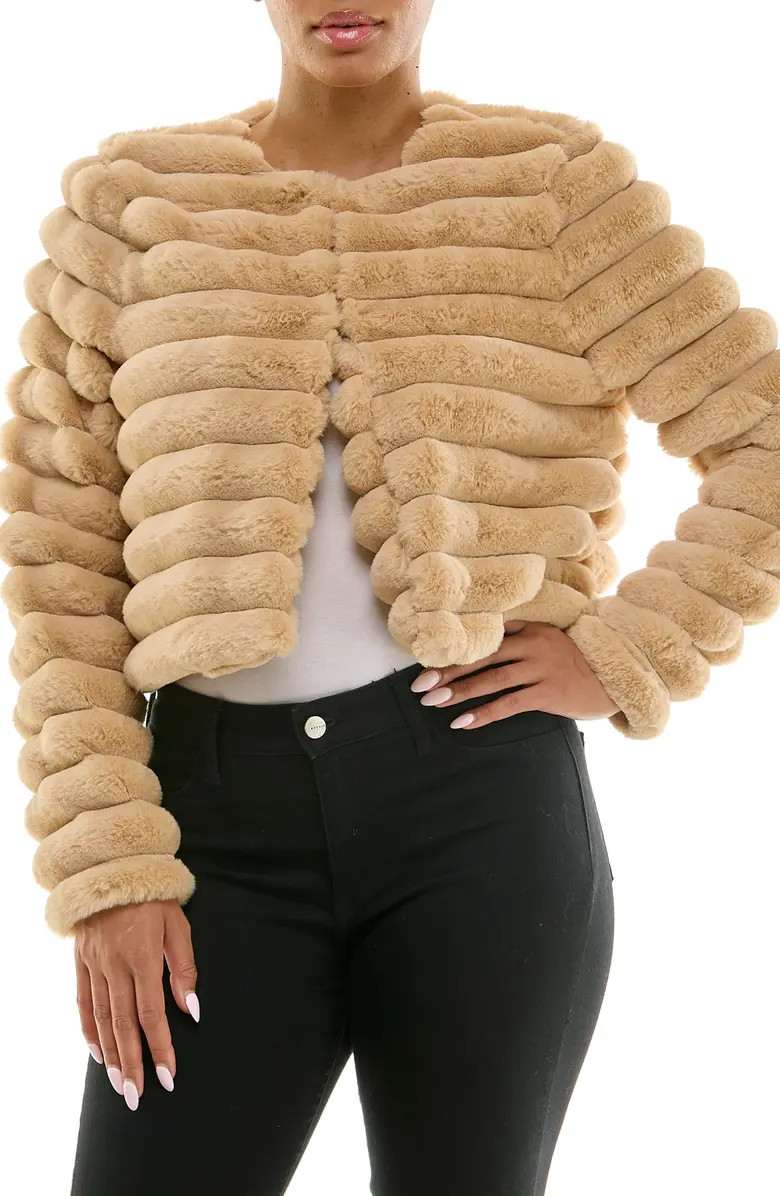 Faux Fur Long Sleeve Bolero | Nordstrom Rack