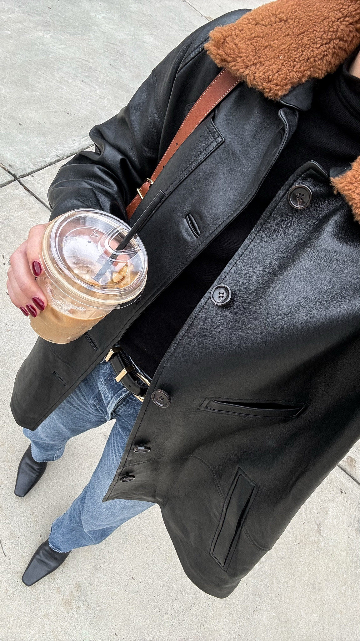 #fashionjackson fall/winter outfit leather jacket, jeans, booties, 

#LTKStyleTip #LTKOver40 #LTKFindsUnder100