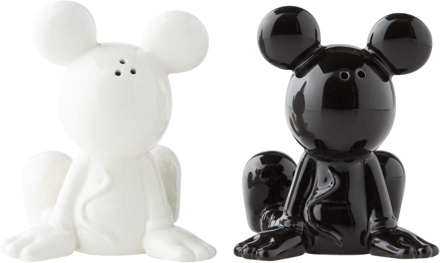 Enesco Disney Ceramics Mickey Mouse Sitting Salt and Pepper Shakers, 3.5 Inch, Black and White | Amazon (US)
