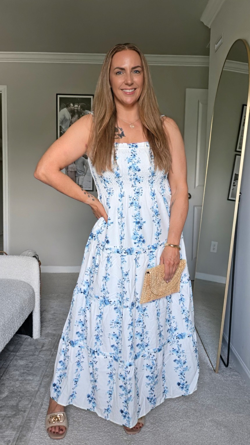 This breezy floral smocked maxi dress from Caracilia is the perfect flowy piece for warm days or your next beach getaway. Style it with simple sandals for an effortless, comfortable look.#summerstyle #vacationoutfit #maxidress #beachstyle

#LTKSeasonal #LTKOver40 #LTKWedding