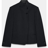 Zara - High Neck Pinstripe Blazer Zw Collection - Striped - Xl - Woman | Zara UK
