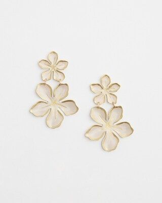 No Droop™ White Flower Earrings | Chico's