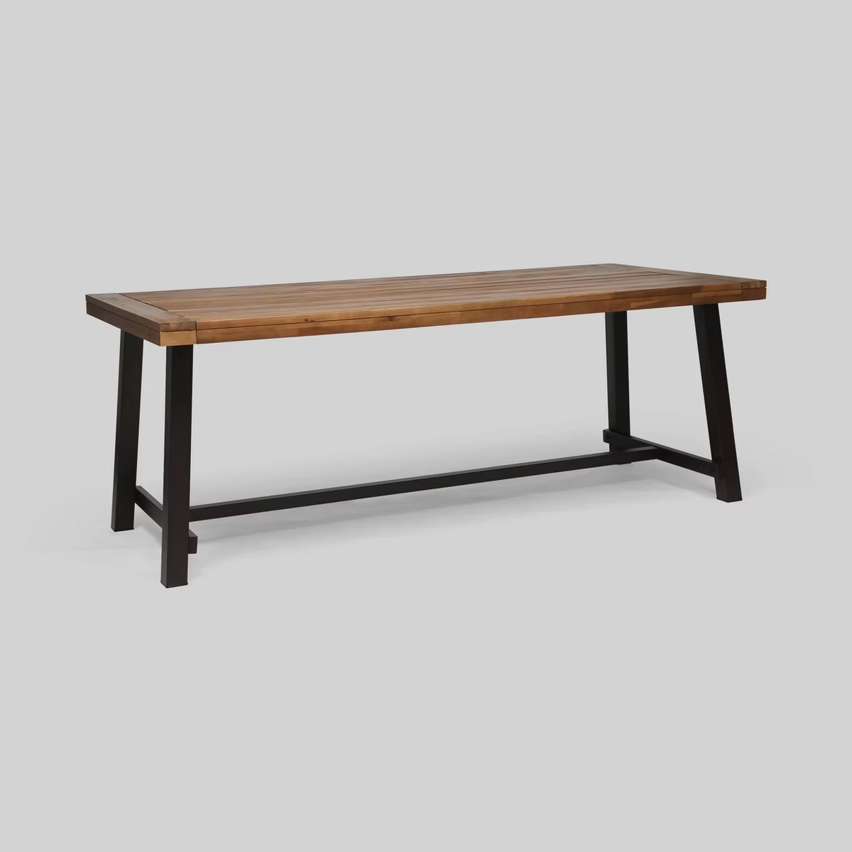 Carlisle Rectangle Acacia and Iron Patio Dining Table - Christopher Knight Home | Target