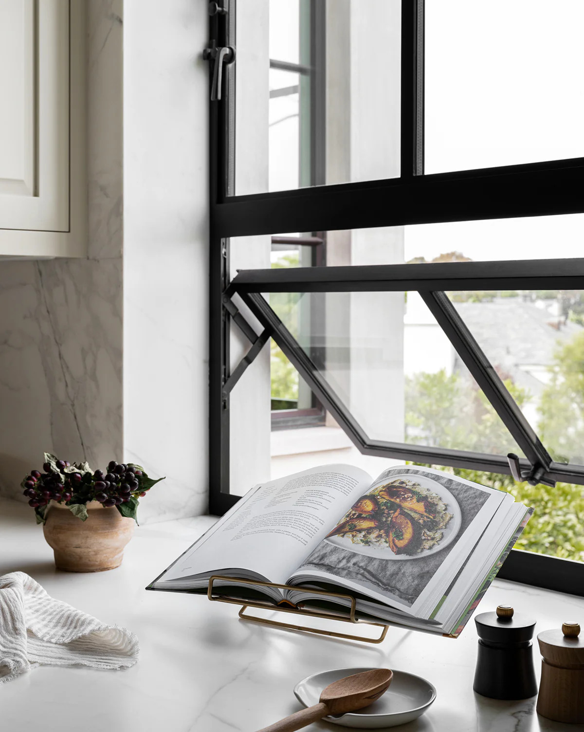 Brass Cookbook Holder | McGee & Co. (US)