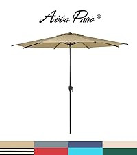 Abba Patio 11FT Lyon Outdoor Patio Umbrella Outdoor Table Umbrella with Push Button Tilt and Cran... | Amazon (US)