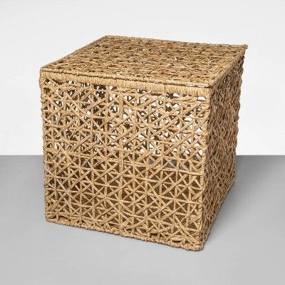 Karina Open Weave Lidded Cube - Opalhouse&#8482; | Target