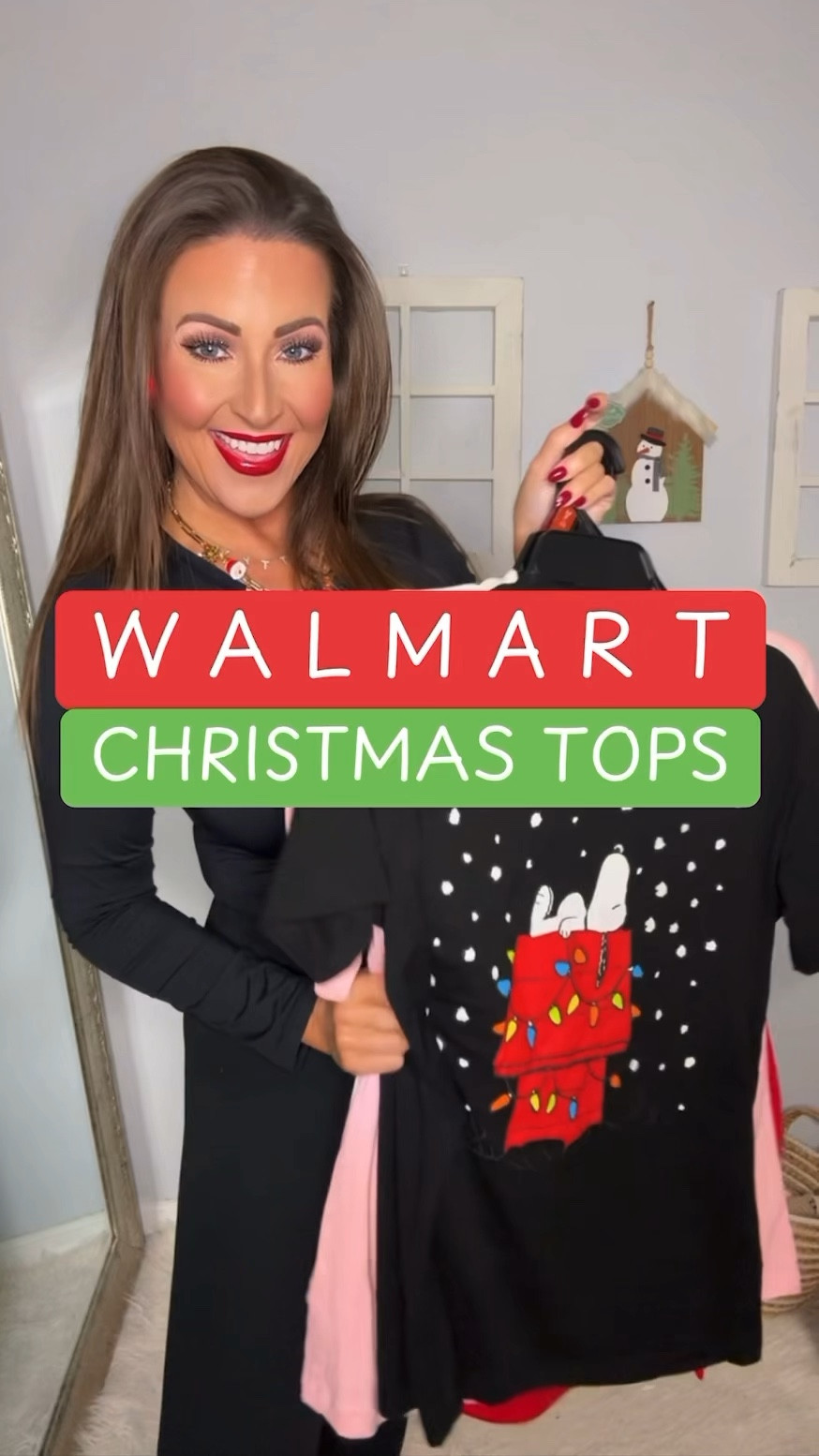 Christmas tops styled

5’3”, 120 lbs, 30-27-38

Snoopy Tee: M
Strawberry Shortcake Tee: M 
Deer Tee: S
Ho Ho Ho Tee: S
Leggings: S
Shoes: TTS

Christmas outfit, Christmas graphic tee shirt, black leggings, Chelsea boots, winter outfit, winter fashion, Ugg lookalikes, Christmas jewelry, holiday style, Christmas accessories 

#LTKSeasonal #LTKFindsUnder50 #LTKHoliday