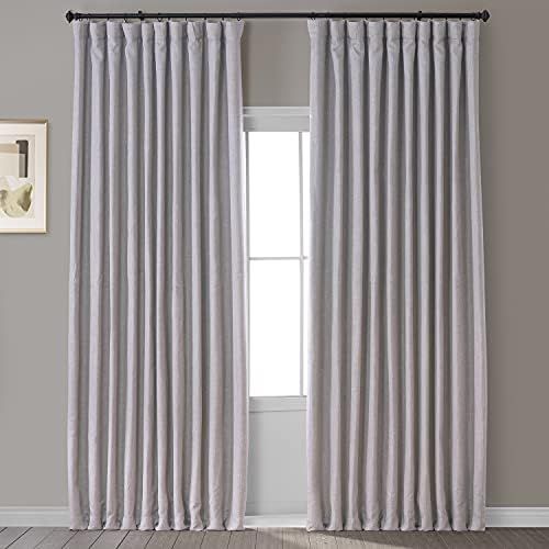 HPD Half Price Drapes BOCH-LN-DW-P Faux Linen Extra Wide Room Darkening Curtain (1 Panel), 100 X ... | Amazon (US)