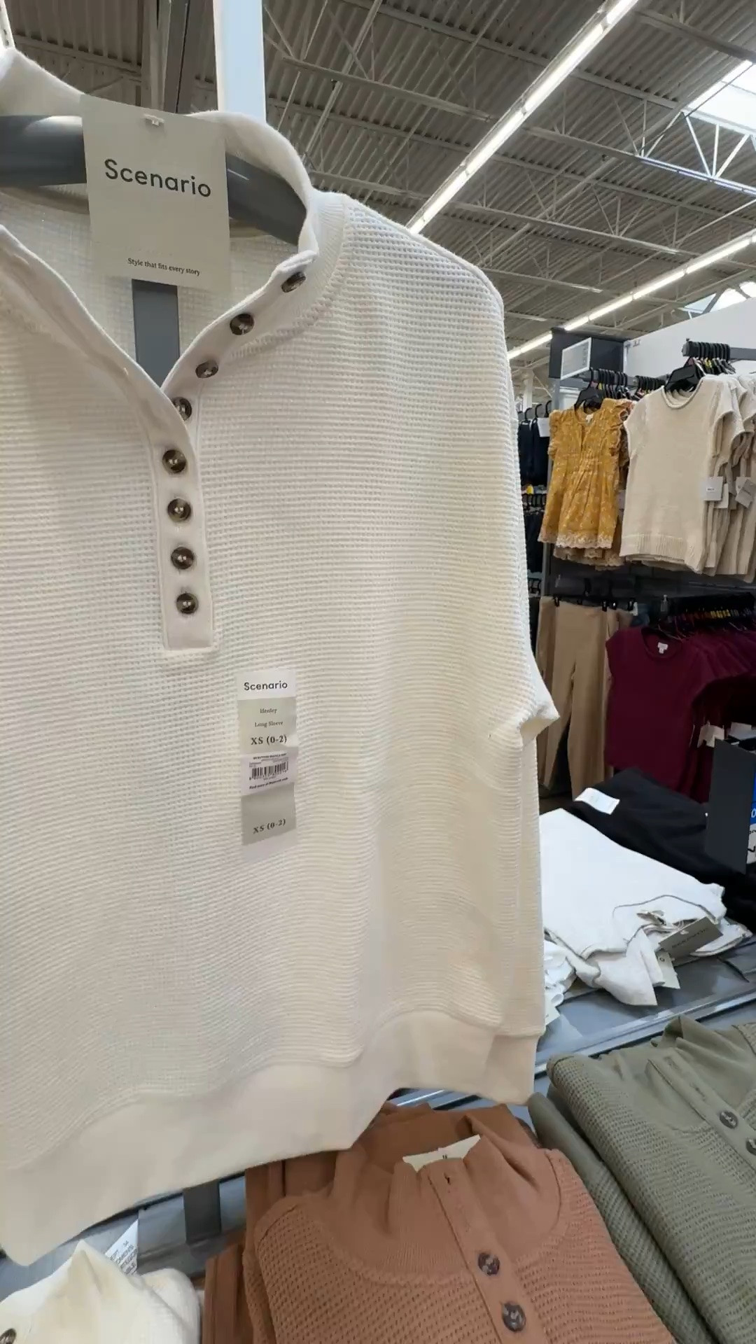 Waffle henley on sale!