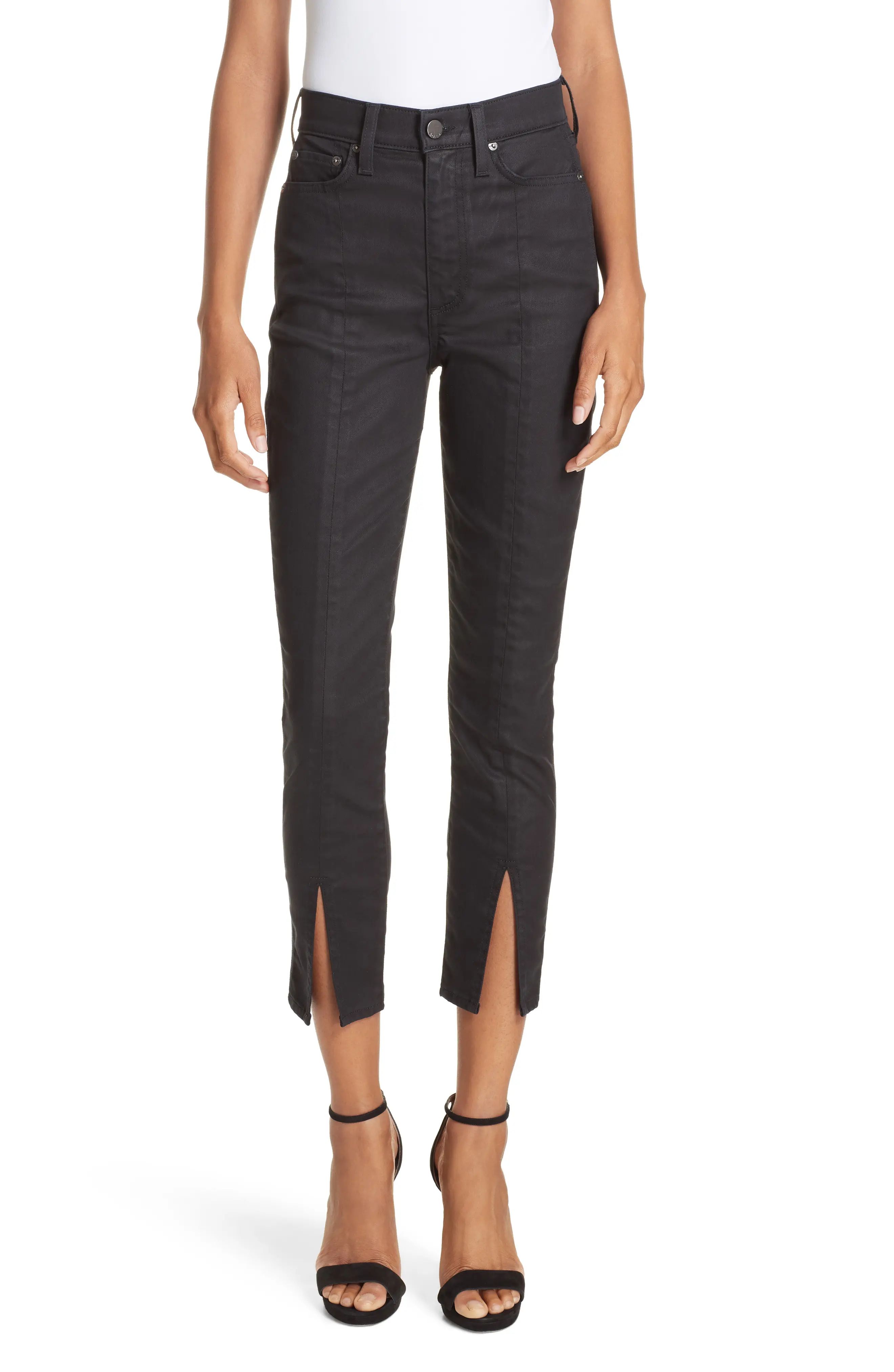 Women's Alice + Olivia Jeans Good Slit Front Skinny Jeans | Nordstrom