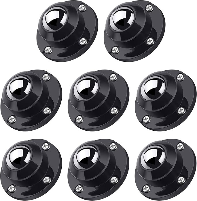 PlusRoc 8 Pack Self Adhesive Caster Wheels 1 Inch for Appliance Sliders Rollers, Load Capacity 28... | Amazon (US)