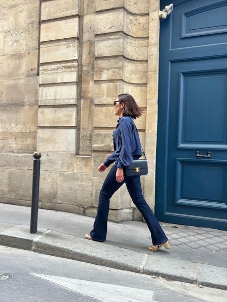 Fall Outfit
Parisian Style
Sèzane Chlo Top- Navy size 6
J.Crew Skinny Flare - size 27
Sèzane Gloria Sandals- true to size 
Celine Bag, will link similar 
Dark Jeans 

#LTKover40 #LTKstyletip #LTKtravel