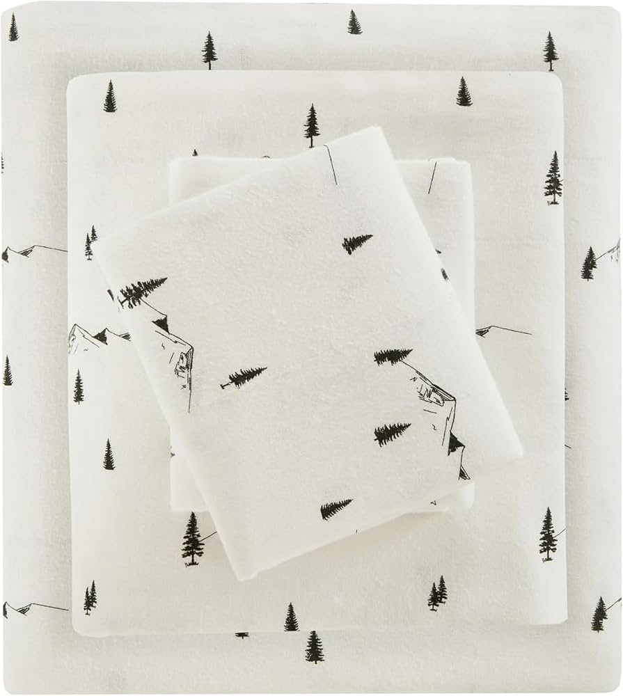 Woolrich Cotton Sheet Set Cottage Charms Print, 100% Cotton Flannel Sheets Warm & Fuzzy Bedding S... | Amazon (US)