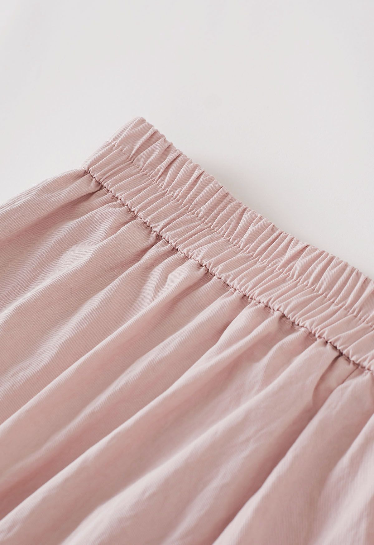 Tailored Soft Pleats Side Pockets Palazzo Pants in Pink for Travel Days & Weekend Outings | Chicwish