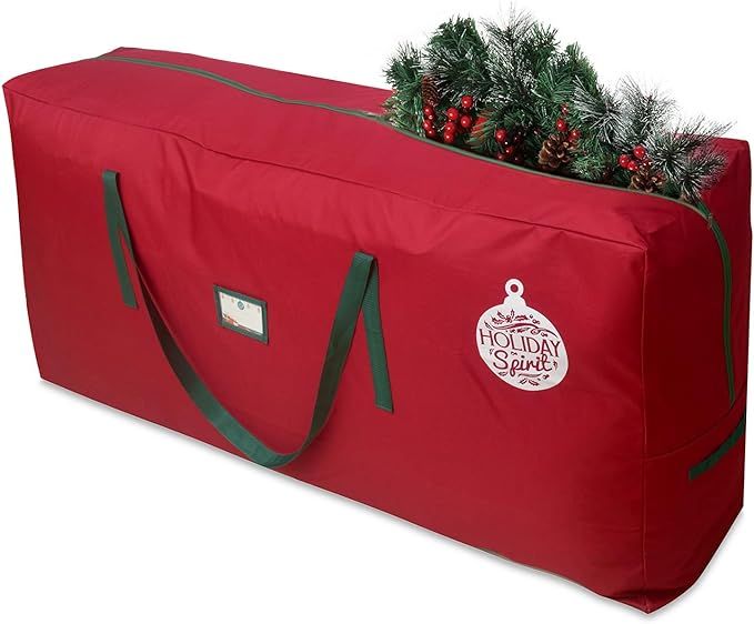 HOLIDAY SPIRIT Christmas Tree Storage Bag For Trees. Heavy-Duty 600D Oxford Material With Durable... | Amazon (US)