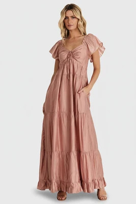 Agatha Maxi Dress | Dusty Mauve | Baltic Born