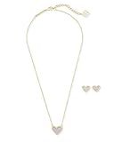 Kendra Scott Ari Heart Necklace & Earrings Gift Set in Amethyst | Amazon (US)