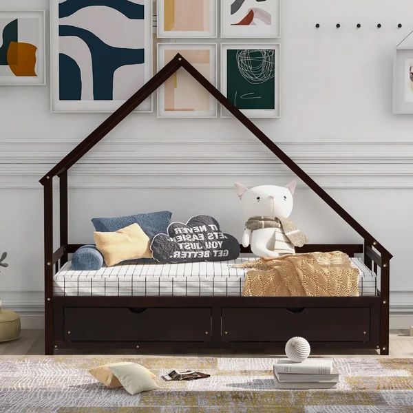 Prins Twin 2 Drawer Daybed with Trundle by Isabelle & Max™ | Wayfair North America