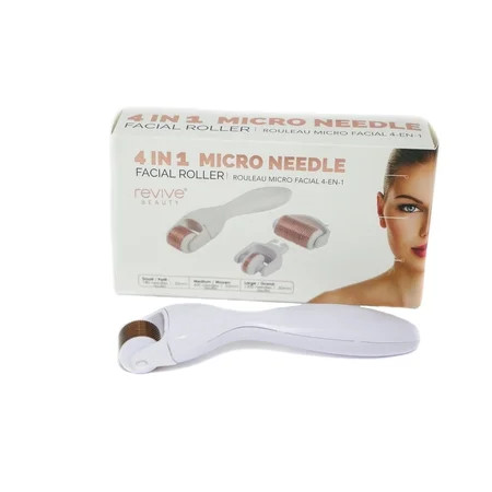 Revive Beauty 4 in 1 Micro Needle Facial Roller, Includes Large, Medium and Small Roller Heads | Walmart (US)