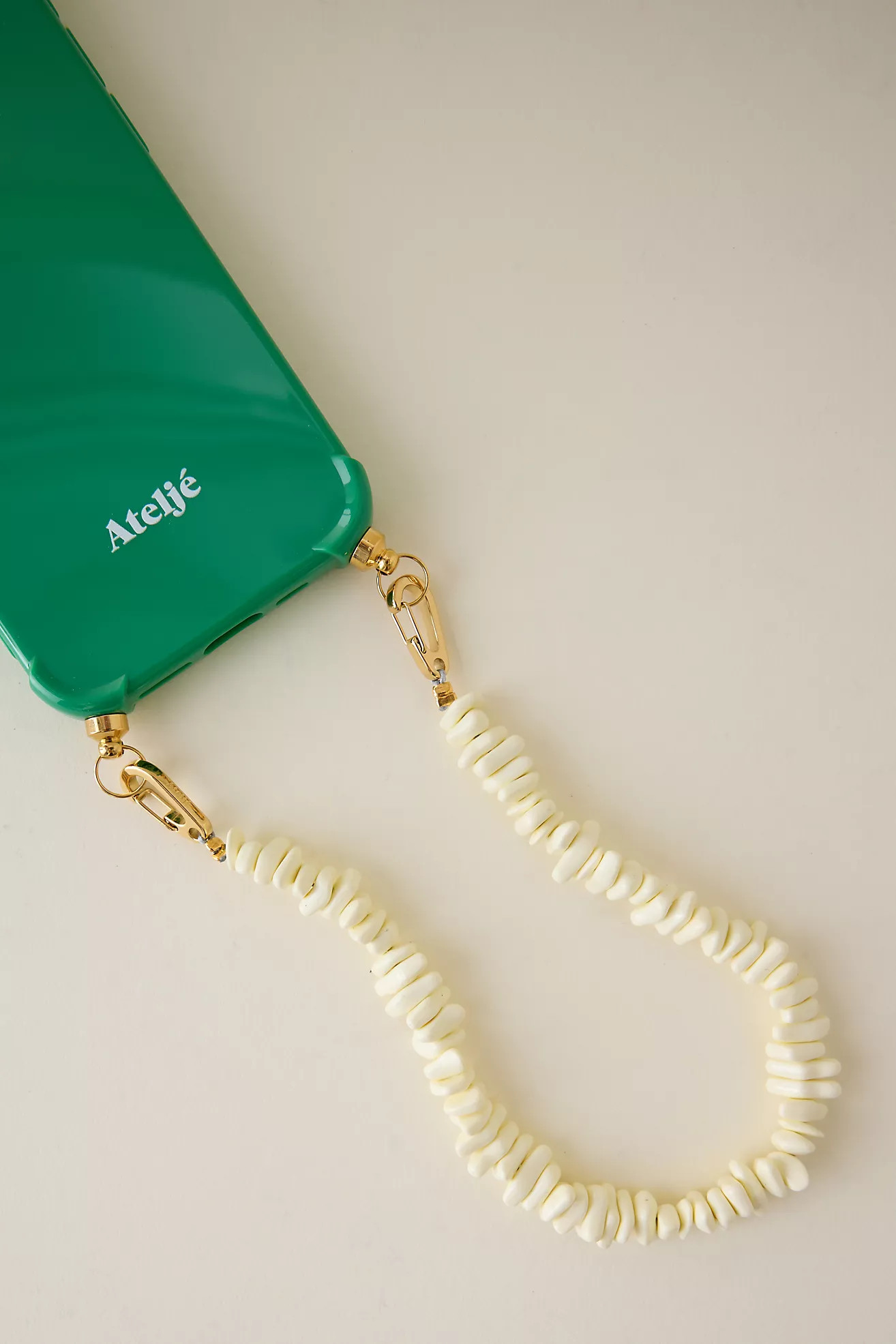 Ateljé Ivory Beaded Phone Strap | Anthropologie (UK)