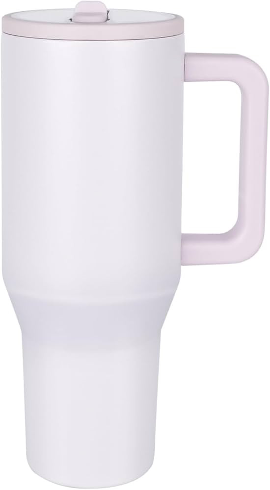 40 oz Tumbler with Handle Flip Straw | Rubber Base Straw | 100% Leak Resistant Water Bottle | Ins... | Amazon (US)