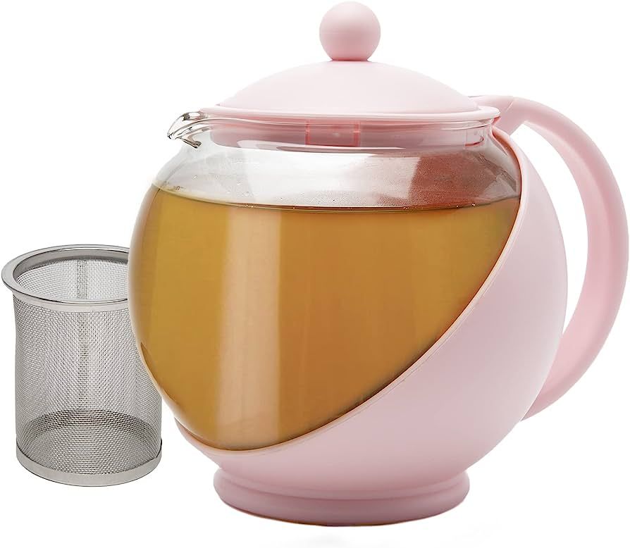 Primula Half Moon Teapot with Removable Infuser, Glass Tea Maker, Reusable, Fine Mesh Stainless S... | Amazon (US)