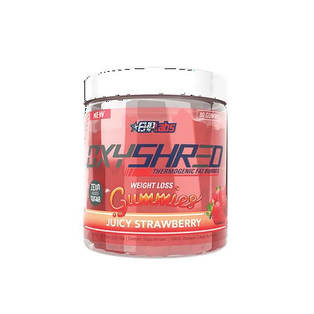 EHP LABS OxyShred Weightloss Gummies, Juicy Strawberry, 80 count | Walmart (US)