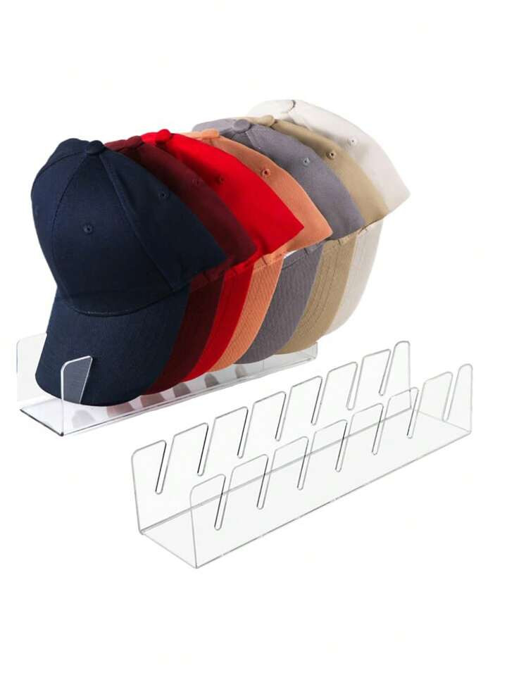 1pc Baseball Cap Holder, Acrylic Cap Rack For Desk Display, Hat Storage Organizer For 7 Caps, No ... | SHEIN