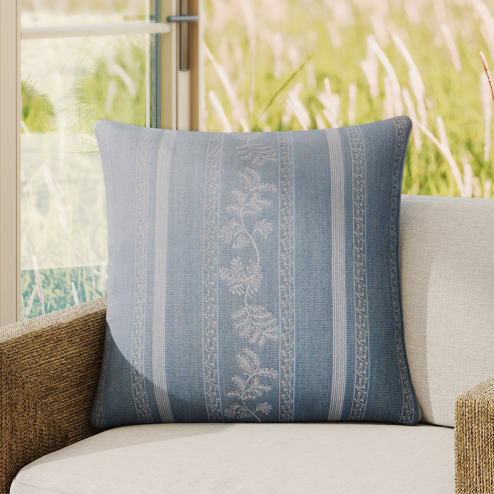 AERIN x Williams Sonoma Home Carsey Outdoor Jacquard Pillow Cover | Williams-Sonoma