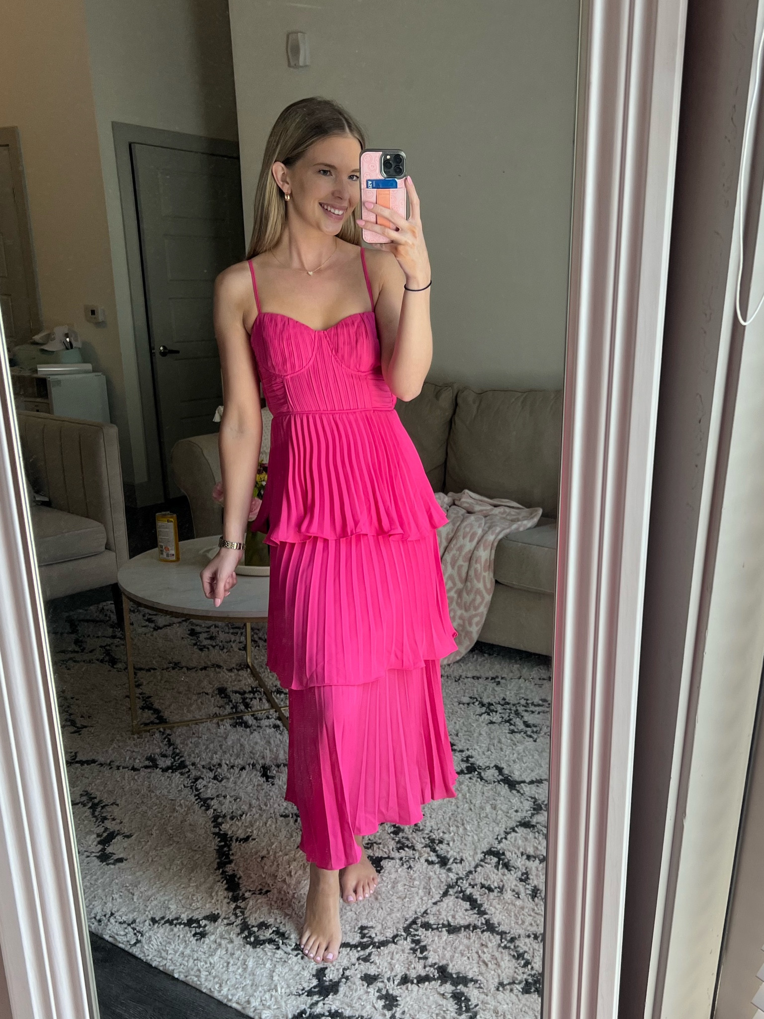 Wedding guest dress pink dress formal 

#LTKstyletip #LTKsalealert #LTKparties