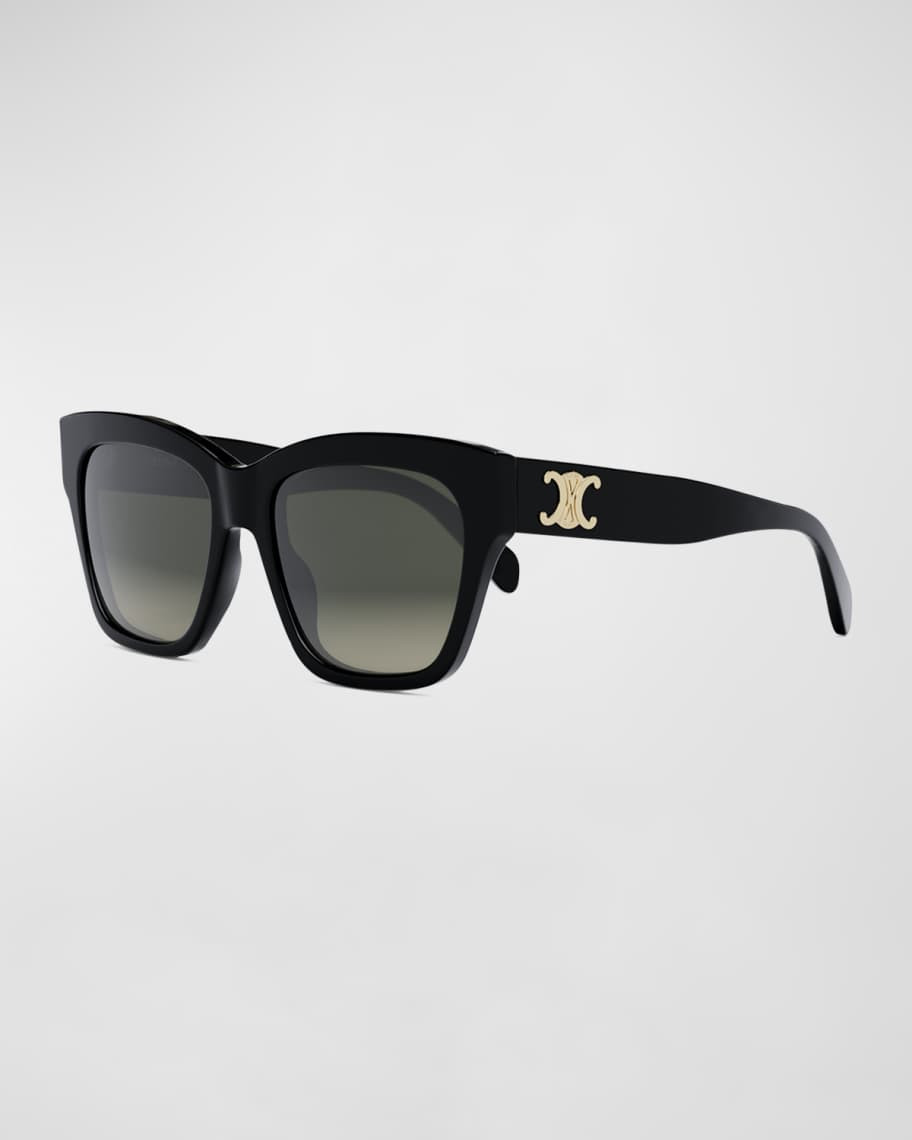 Celine Triomphe Square Acetate Sunglasses | Neiman Marcus