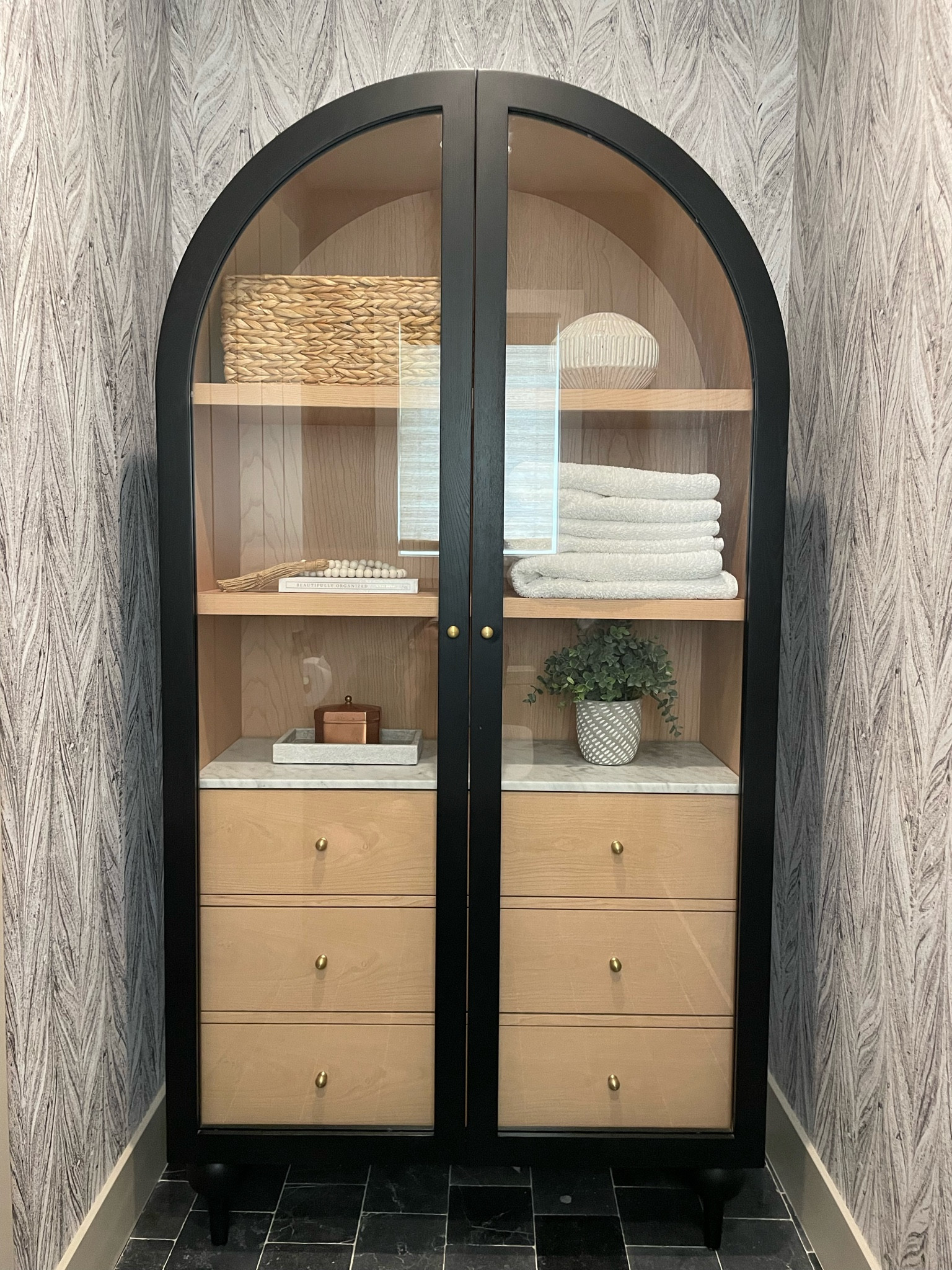 Our water closet storage cabinet

#LTKhome