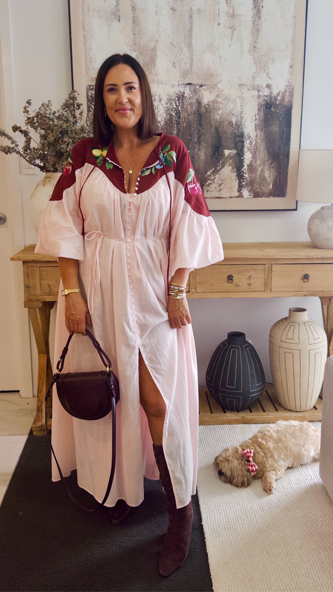 Lately denim has been my uniform… but not today 🤍

Leaning into something softer with this feminine, floaty boho dress — styled back with chocolate boots + bag for an elevated autumn feel ✨

Not about trends… about how it feels.

Everything is linked in my LTK below! 

Wearing size 14 

#LTKover50style #LTKmidsize