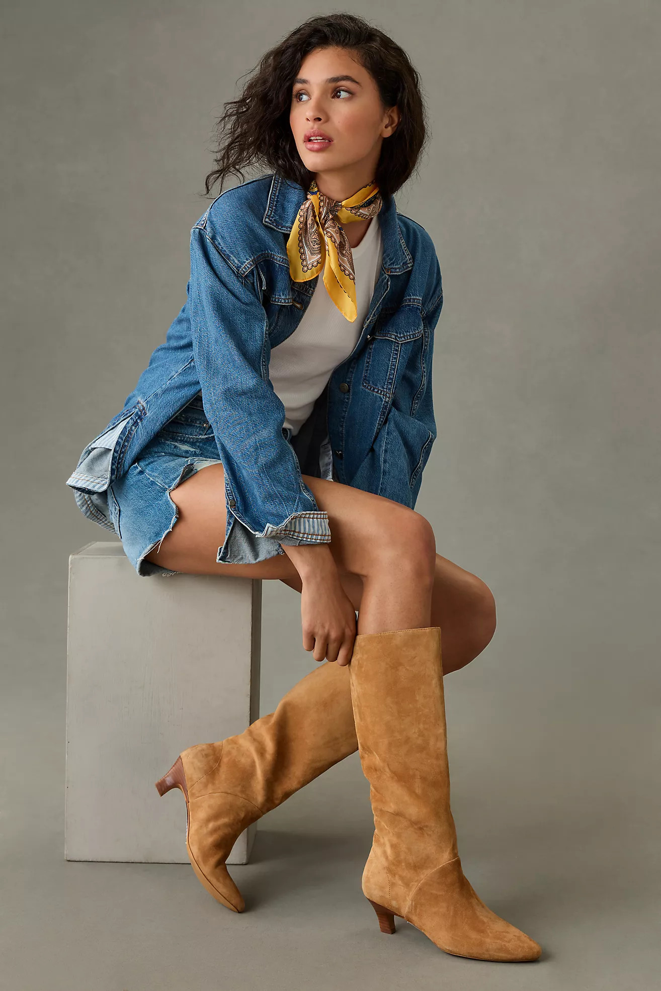 Silent D Erena Kitten-Heel Boots | Anthropologie (US)