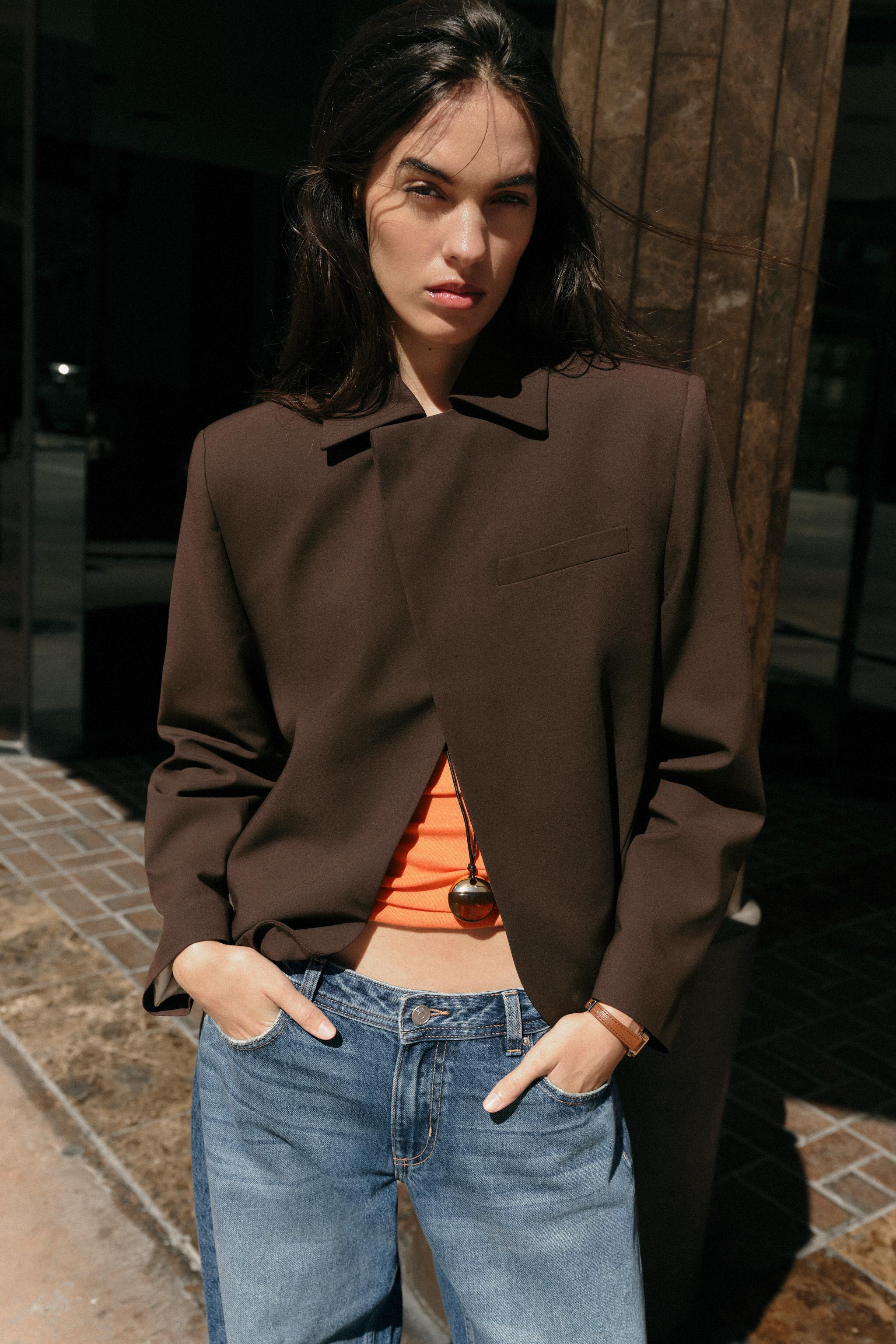 DOUBLE BREASTED LAPEL COLLAR BLAZER | Zara US