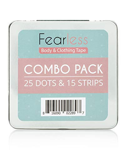 Fearless Tape - Double Sided Tape - Combo Pack of Dots and Strips for Fashion, Clothing & Body | All Day Strength & Superior Adhesive | Amazon (US)