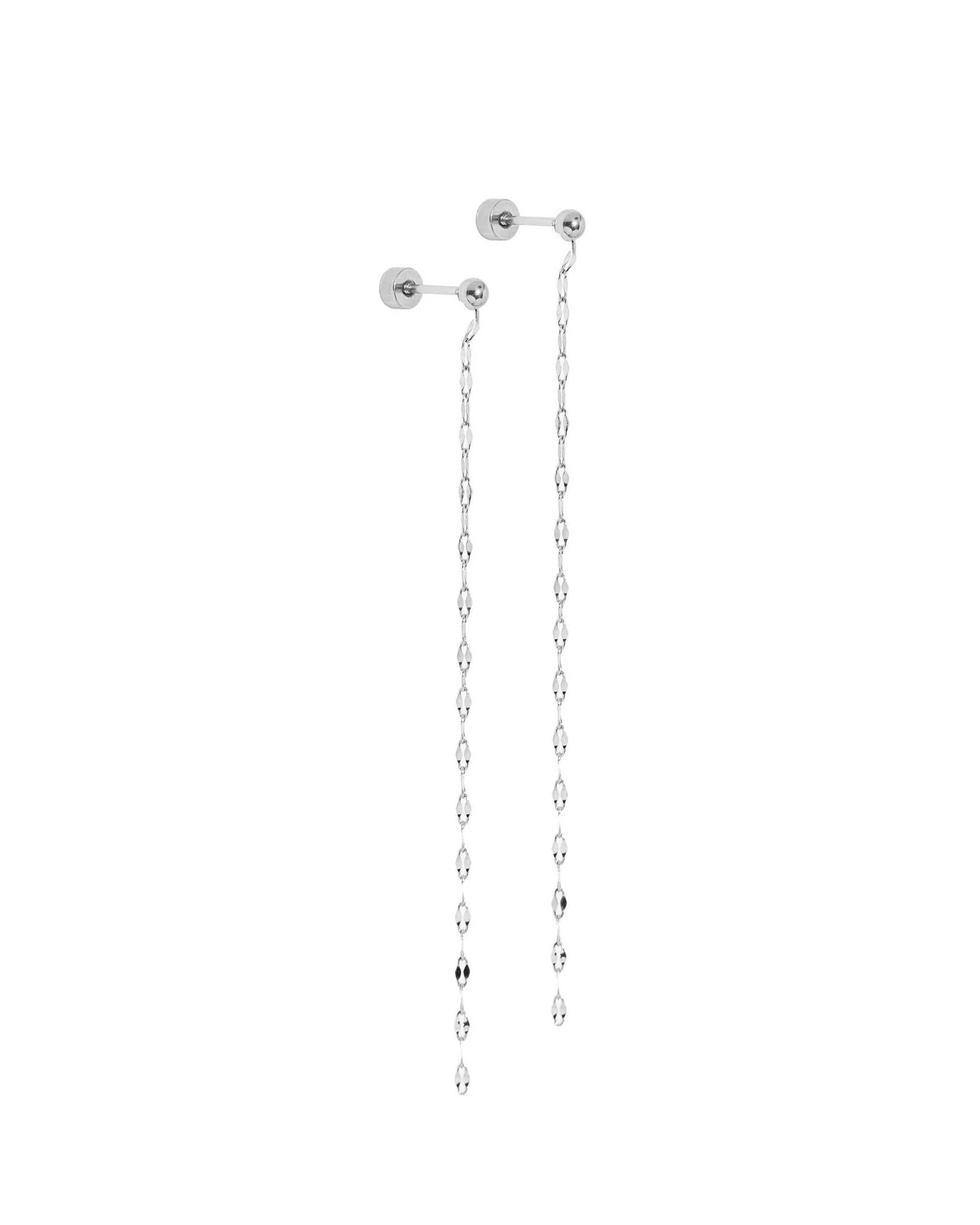 Screwback Stud Earrings - Devin Duster Siver | LINNY CO LLC