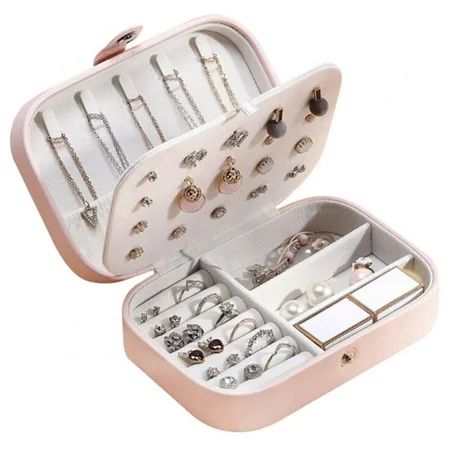 Jewelry Organizer Holder,Simple Portable Leather With Earrings Board Jewelry Box Necklace Earrings R | Walmart (US)