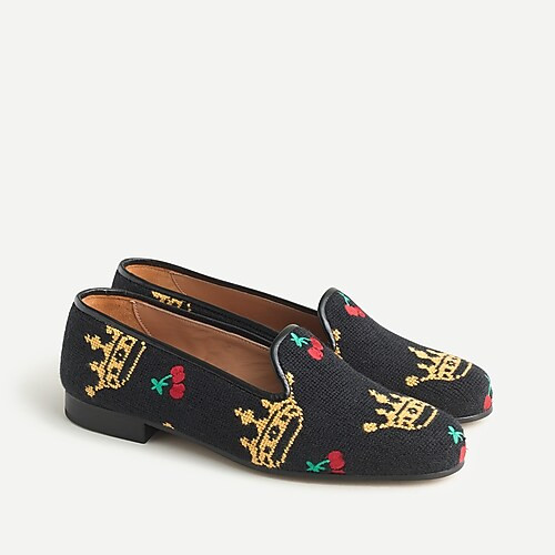Stubbs and Wootton® X J.Crew needlepoint slippers | J. Crew US